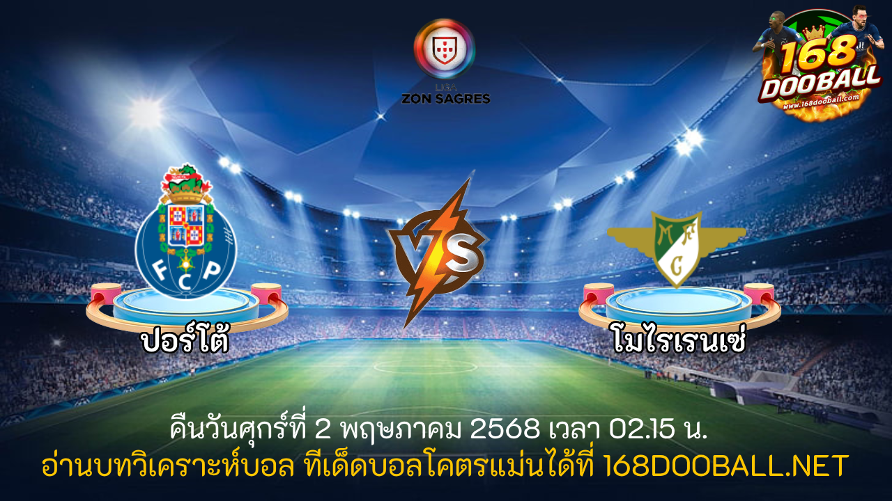 วิเคราะห์บอล ปอร์โต้ - โมไรเรนเซ่